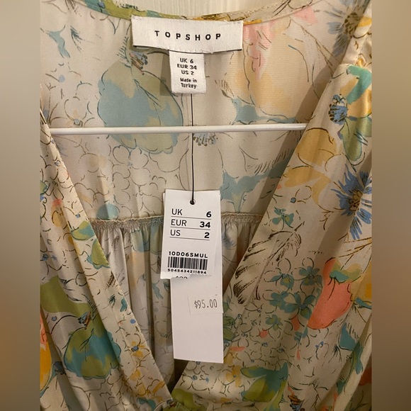 Top Shop floral dress NWT - Picture 3 of 7